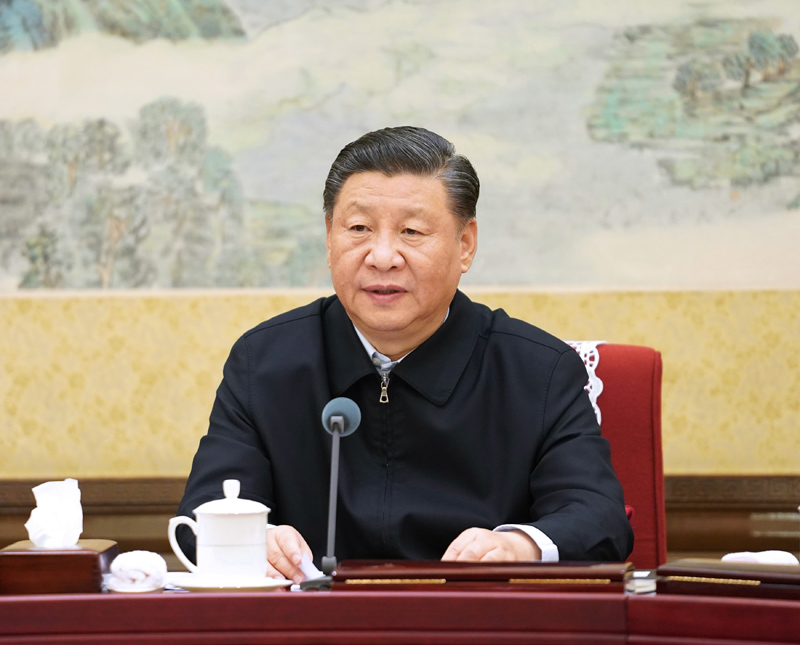 12月26日至27日，中共中央政治局召開“不忘初心、牢記使命”專題民主生活會，中共中央總書記習近平主持會議并發表重要講話。新華社記者 李學仁 攝